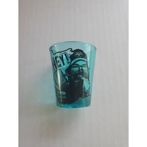 Duck Commander Si Robertson Shot Glass Teal Green Color